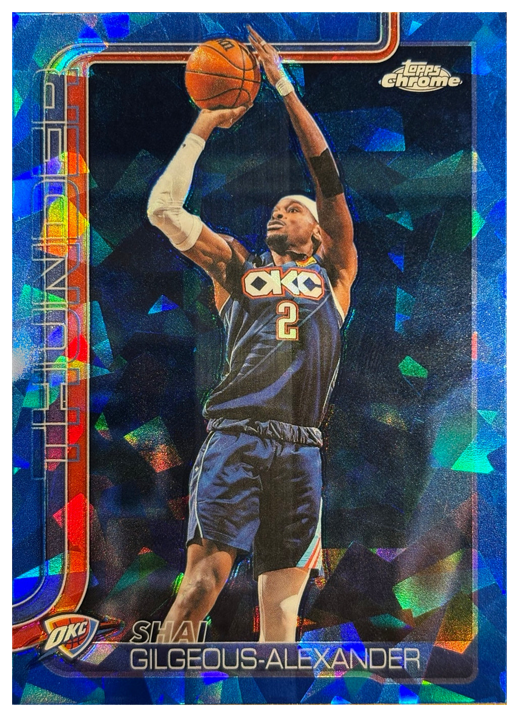 SHAI GILGEOUS-ALEXANDER - 2025/26 Topps Chrome Update Sapphire NBA #10 - fronte
