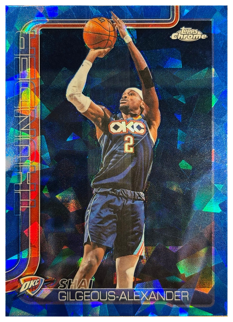 SHAI GILGEOUS-ALEXANDER - 2025/26 Topps Chrome Update Sapphire NBA #10 - fronte