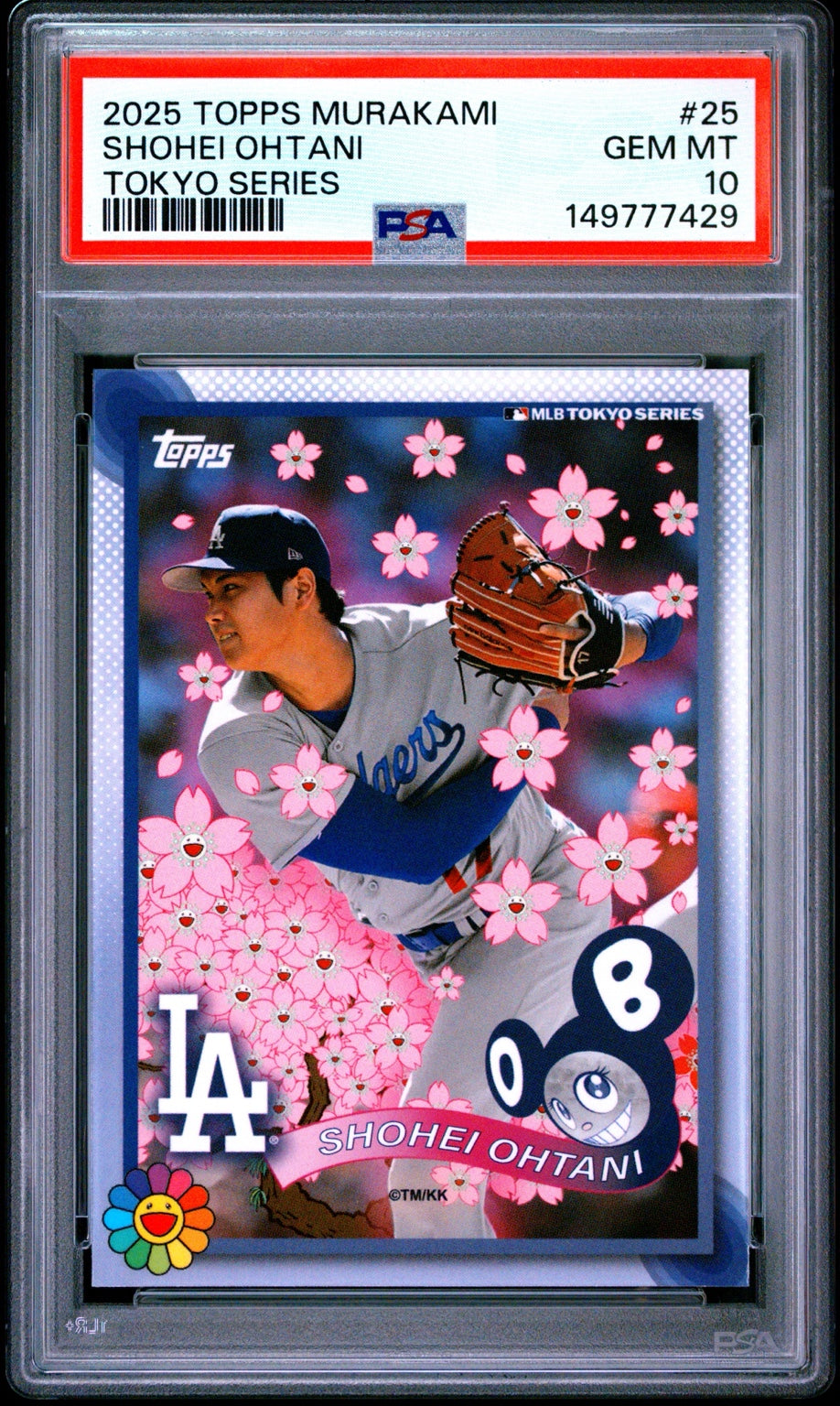 Shohei Ohtani 2025 Topps Takashi Murakami MLB World Tour Tokyo Series #25 PSA 10 - fronte
