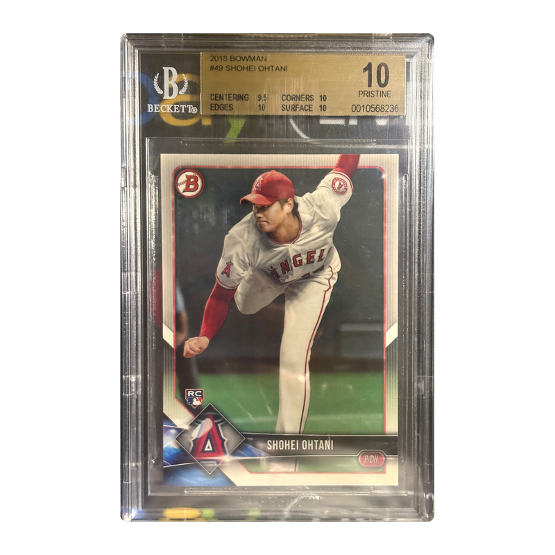 SHOHEI OHTANI - 2018 Bowman RC #49 - BGS 10 — front