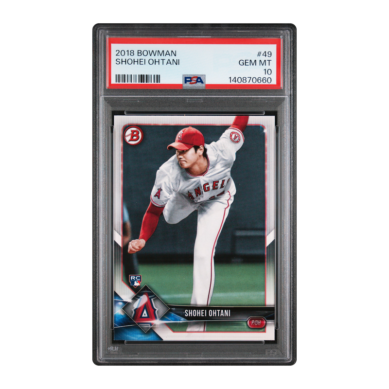 SHOHEI OHTANI - 2018 Bowman RC #49 - PSA 10 — front