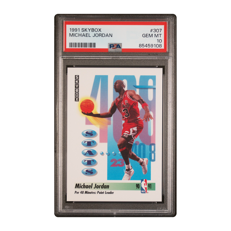 MICHAEL JORDAN - 1991 SkyBox #307 - PSA 10 — front