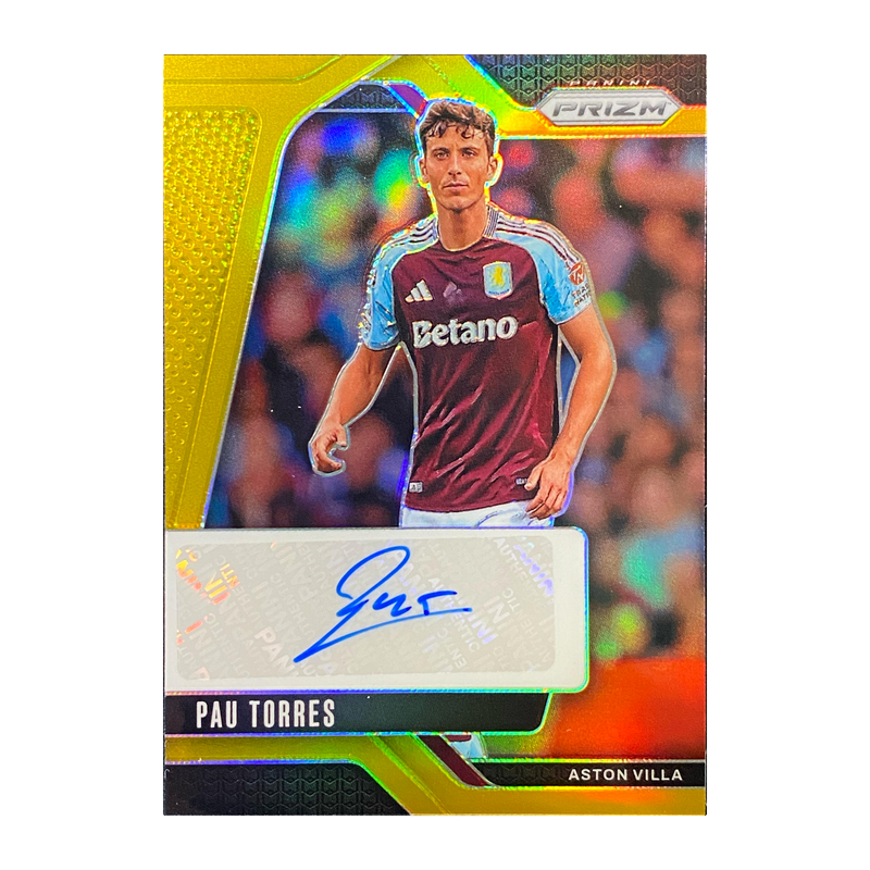 PAU TORRES - 2024/25 Panini Prizm Premier League Signatures Gold Auto #S-PT /10 — front